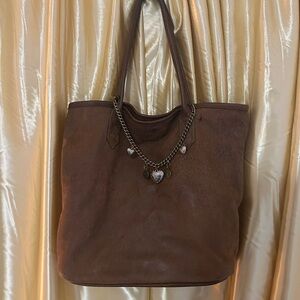 Brown Leather Tote Bag